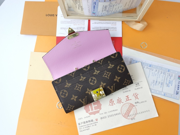 LVコピーウォレット素材ディテール